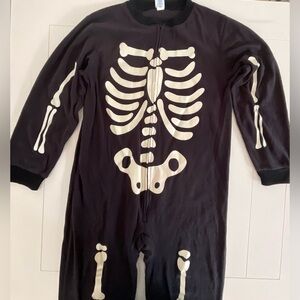 Children’s place glow in the dark skeleton onesie kids xl-14